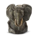 De Rosa Wildlife Art Black Elephant Bust (SN)